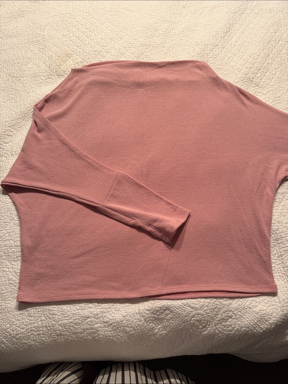 Light Dusty Rose Long Sleeve Women's Top